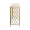 Gold Metal Contemporary Console Table 30" x 42" x 14"